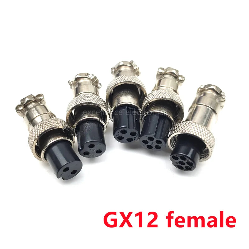 GX16 GX12 GX20 2P/3/4/5/6/7/8 Pin Female Male Air Aviation Connector Power Cable Electrical Plug Socket