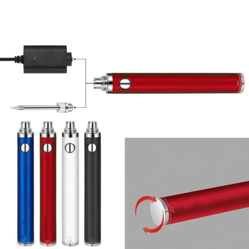1pcs, 650amh 510 Thread Battery, DIY Electric Soldering Iron， Welding Heating Tool Pen，Cookies