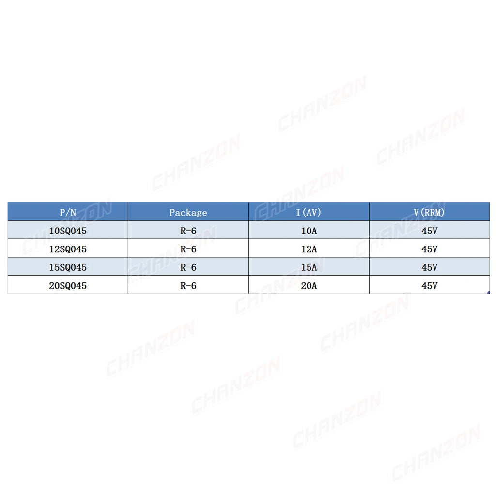 10SQ045 12SQ045 15SQ045 20SQ045 Schottky Barrier Diode R-6 10A 12A 15A 20A 45V 100% Original Brand New DIP Axial Diodes