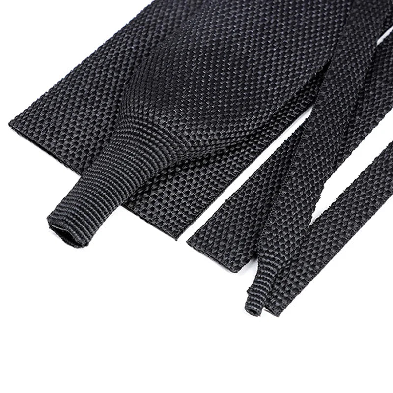 Heat Shrink Braided Cable Sleeve 4~30mm PET Heat Shrink Tube Contraction Insulation Flam Retardant Wire Wrap Sheath Protection