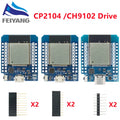 For Wemos Mini D1 ESP8266 ESP32 ESP-32S WIFI Bluetooth CP2104 Development Board Module For Arduino With Pins