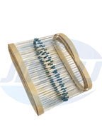 50pcs 1/2W Metal Film Resistor 2.4R 2K4 2K7 2.7R 3R 3K 24R 24K 27R 27K 30R 240R 270R 300Ohm 1% 0.5W Five-color Ring Resistance