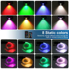 Car Starry Sky Light Auto Home Fiber Optic Lights Atmosphere Lamp Music Control Ceiling Lights RGB 12W 8 Colors Car Styling DIY