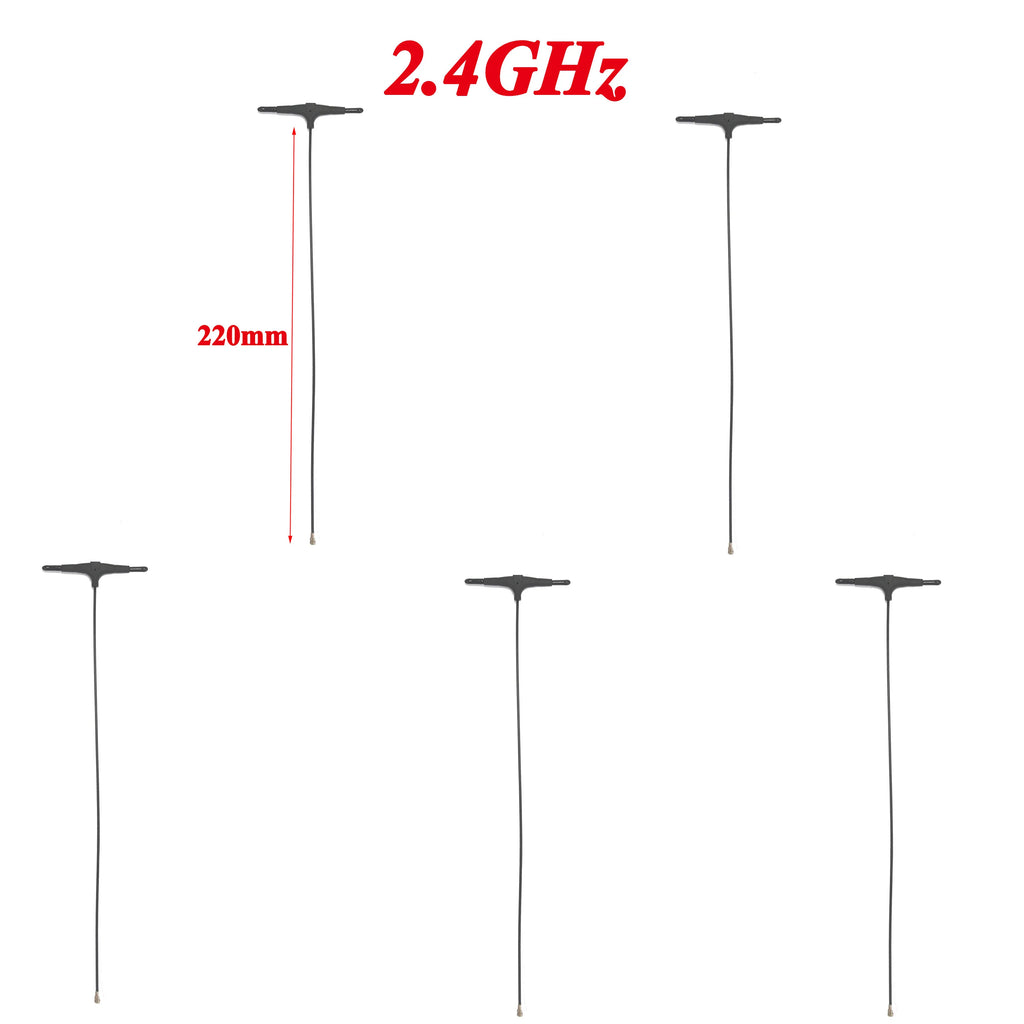 915MHz 2.4G T-type ELRS Antenna 78/120/220mm  IPEX 1 IPEX1 for FPV Drone TBS CROSSFIRE FRSKY R9mm R9MX ELRS Nano EP1 RX Receiver