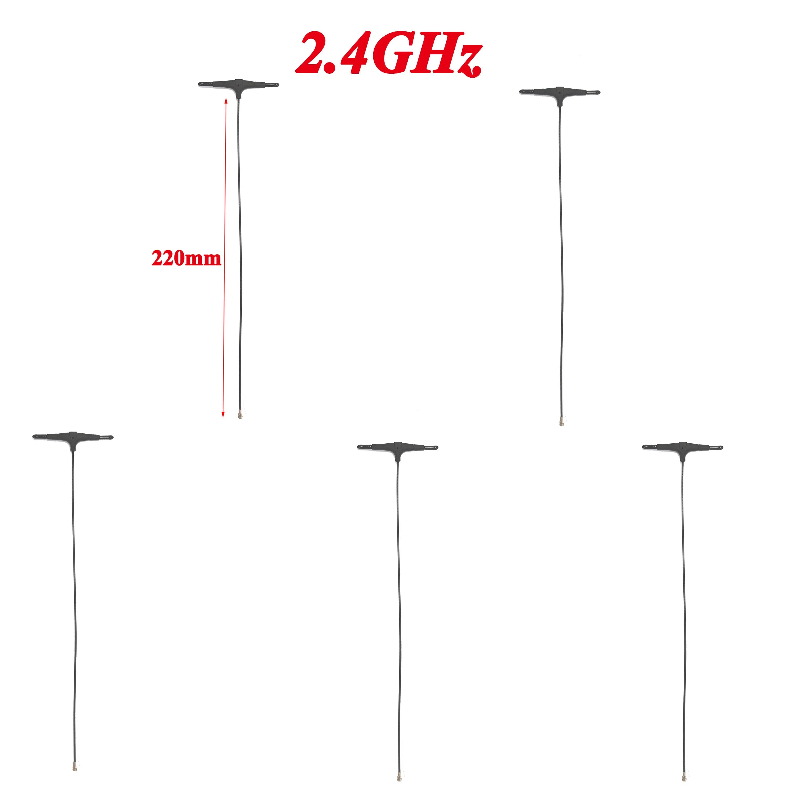 915MHz 2.4G T-type ELRS Antenna 78/120/220mm  IPEX 1 IPEX1 for FPV Drone TBS CROSSFIRE FRSKY R9mm R9MX ELRS Nano EP1 RX Receiver