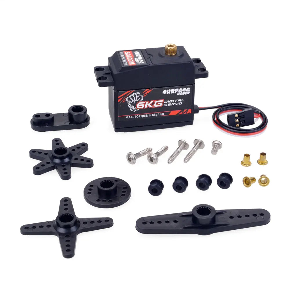 SURPASS HOBBY 9G 17G 25G 6KG 9KG 15KG 20KG Metal Gear Digital Motor RC Servo for Car Plane Robot Boat Model Wltoys Axial SCX24