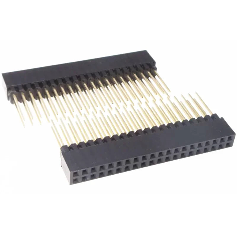 5PCS PC104 2.54mm 2x10P/16P/20P/25P/32P/40Pin Female Stacking Header Connector Dual Row 2x20P for Control Motherboard Interface
