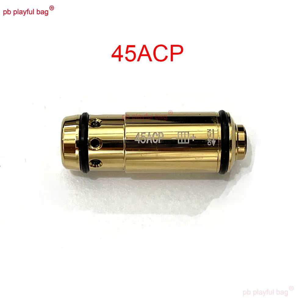 Outdoor Sports Tactical Red Laser Cartridge Bore Sighter .223Rem 40S&W 45ACP 9mm Training 2MW Laser Bullet Toy Accessories QG542