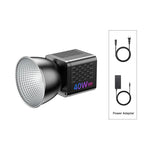 Ulanzi L024 40W RGB Video Light 2500-6500K Bi-color 0-359° RGB COB Light Mini Bowens Mount Fill Light 3400mAh COB Light
