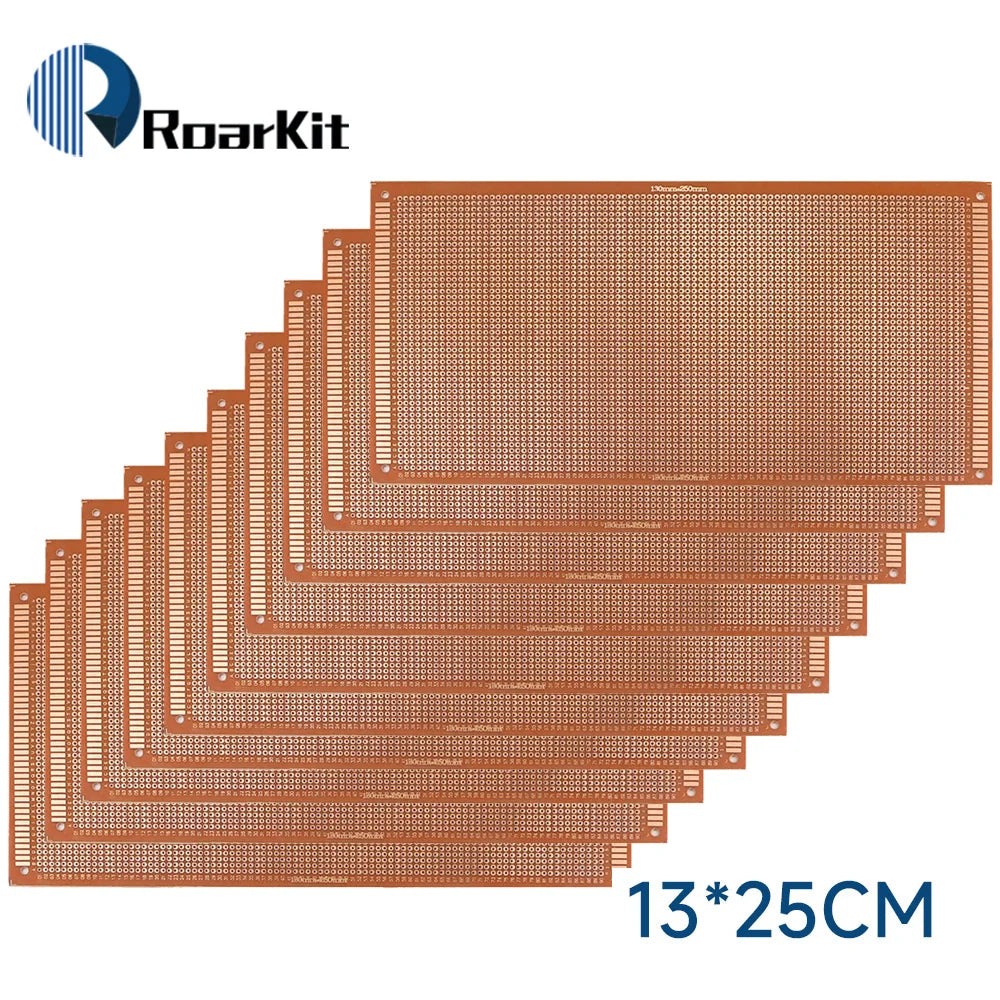10PCS 5x7 7x9 9x15 12x18 13x25cm Single Sided Circuit Board PCB Bread Board Protoboard Universal Printed Circuit Boards DIY Set