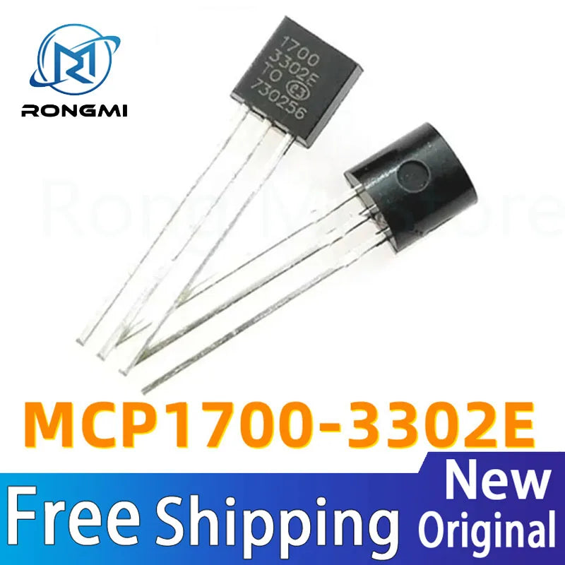 10PCS MCP1700-3302E/TO TO-92 MCP1700 1700-3302E TO92 MCP1700-3302E Fixed LDO Voltage Regulator