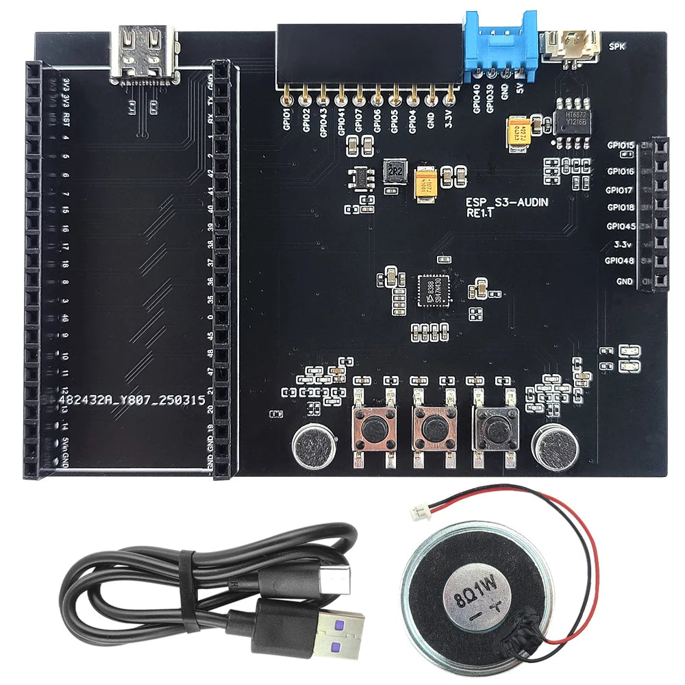 ESP32-S3 N16R8 Development Board WiFi Module KIT with Double MIC Speaker for AI Voice Interaction DIY IOT Smart Home Expansion