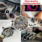 Silver Solder Wire Sheet High Medium Low Temperature for Jewelry Making Ring Bracelet Repair DIY Welding Kit