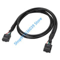 Computer Motherboard Front Usb 9pin 2.0 Extension Cable 9-Pin Female To Female Extension Cable 30/50/70cm