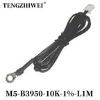 NTC Temperature Sensor Temperature Measurement Thermistor 10K B3950 1% M3M4M5M6M8M10 Inverter Fan Wire Ear Fixed Probe