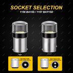 2-10 PCS 1156 BA15S 1157 BAY15D LED Bulbs 12V 3030 Chips 6500K White Super Bright Car Tail Turn Signal Parking Reverse Lights