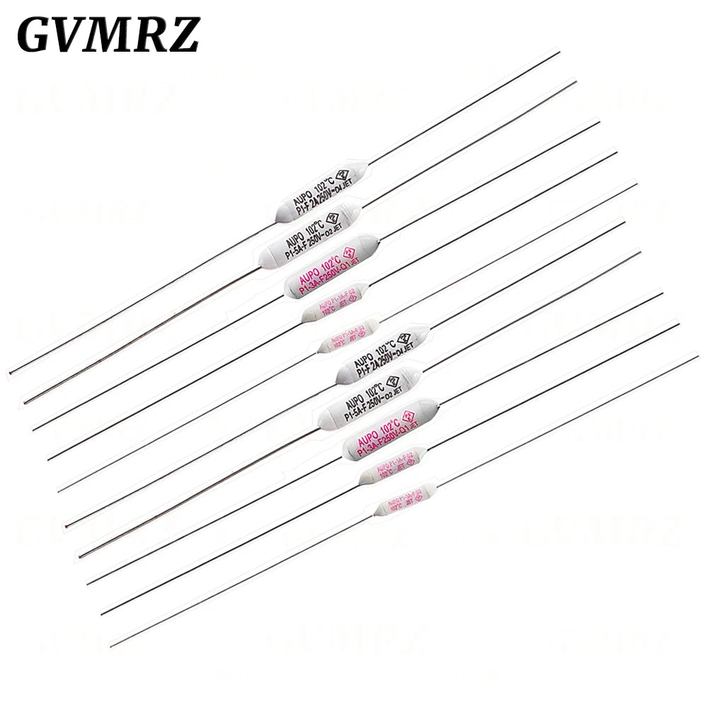 5PCS Temperature Fuse JET RF AUPO 1A 2A 3A 5A 250V 84/102/115/125/130/135/145/150C Degrees
