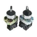 XB2-BD21 BD25 BD33 BD53 BD73 1NO/2NO/1NO1NC 2/3 position Latching self-locking selector push button switch Momentary self-Reset