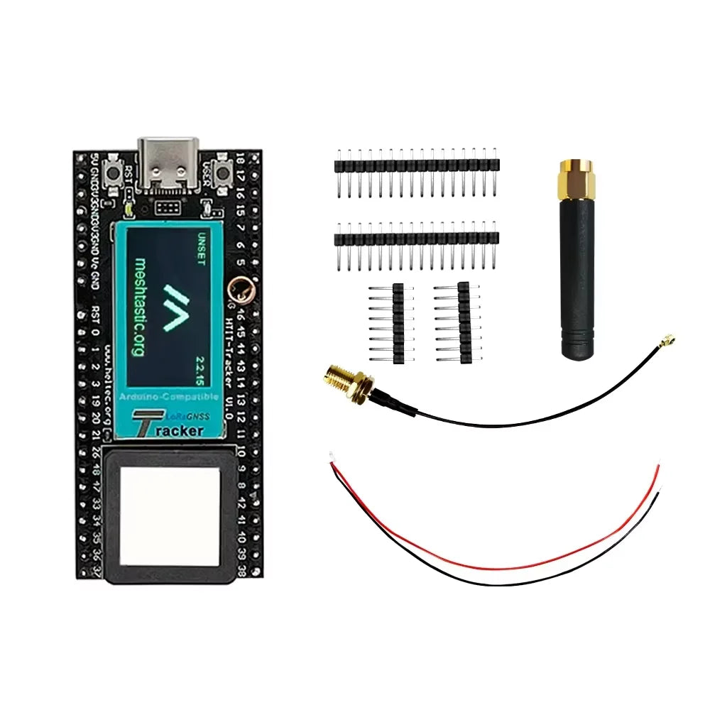 Heltec Wireless Tracker V1/V2 ESP32S3 SX1262 Meshtastic LoRa Node Bluetooth Low Power Design for Asset Tracking IoT Monitoring