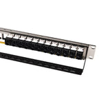 24 Port 19 inch RJ45 Patch Panel Frame Ethernet Rack Keystone Jack Coupler Cat5e Cat6 Cat6A Cat7 Network Cabinet Cable Internet