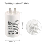 1Pcs CBB60 Run Capacitor 8uF-80uF 450V AC Double Insert 50/60Hz Cylinder White for Air Compressor Water Pump Motor