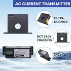 AC Current Transmitter AC Current Transducer Overload Protector Input AC 0-200A Output DC 0-10V SZT20-CH-10V-Hot