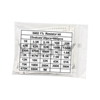 660pcs 200pcs 720pcs 4000pcs  1% 5% 0402 0603 0805 1206 1210 2512 smd resistor kit assorted kit 10k 100k 1k 1r 100r 220r 1% 5%