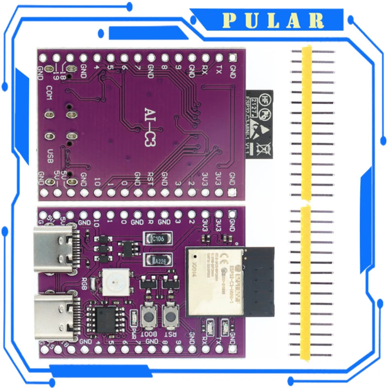 ESP32 ESP32-C3 AI-C3 ESP32-C3-DevKitM-1 N16R8 ESP32-S3-DevKit C ESP32-C3-MINI-1 AI-S3 ESP32-S3 Dual Type-C USB development board