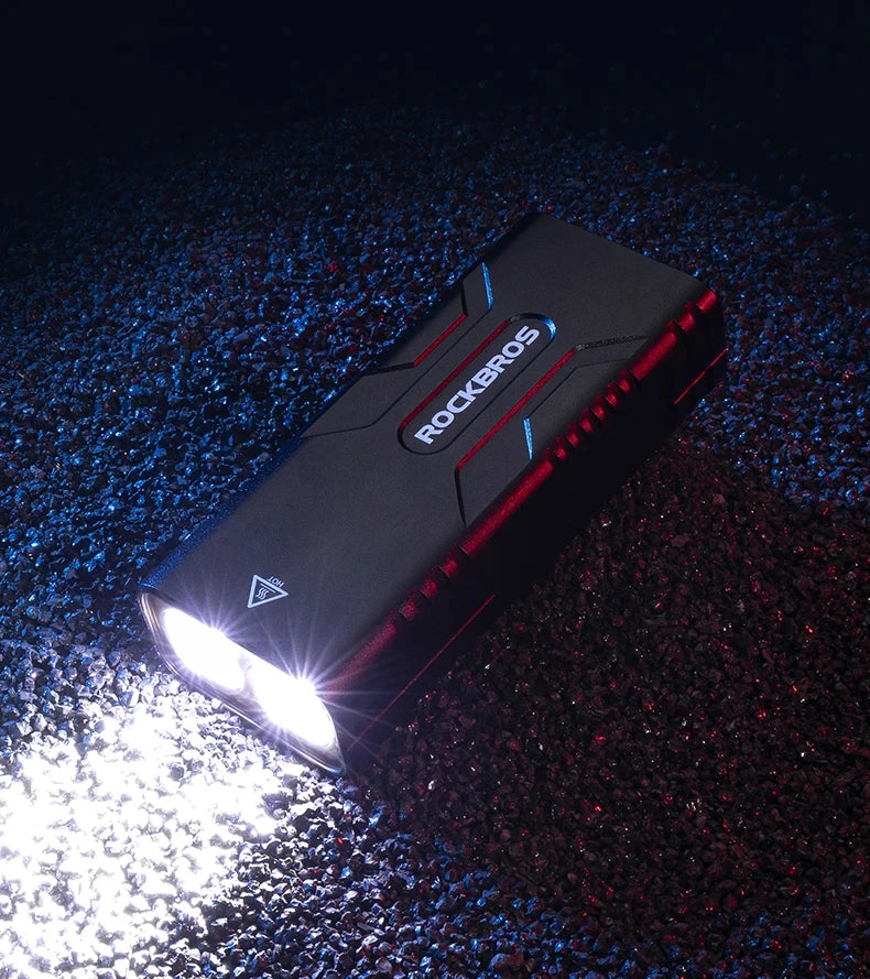ROCKBROS Bicycle Light  2T6 LED 10W 10000 mAh Bike Front Lamp Flashlight Cycling Equipment MTB  Road Bike Flashlight