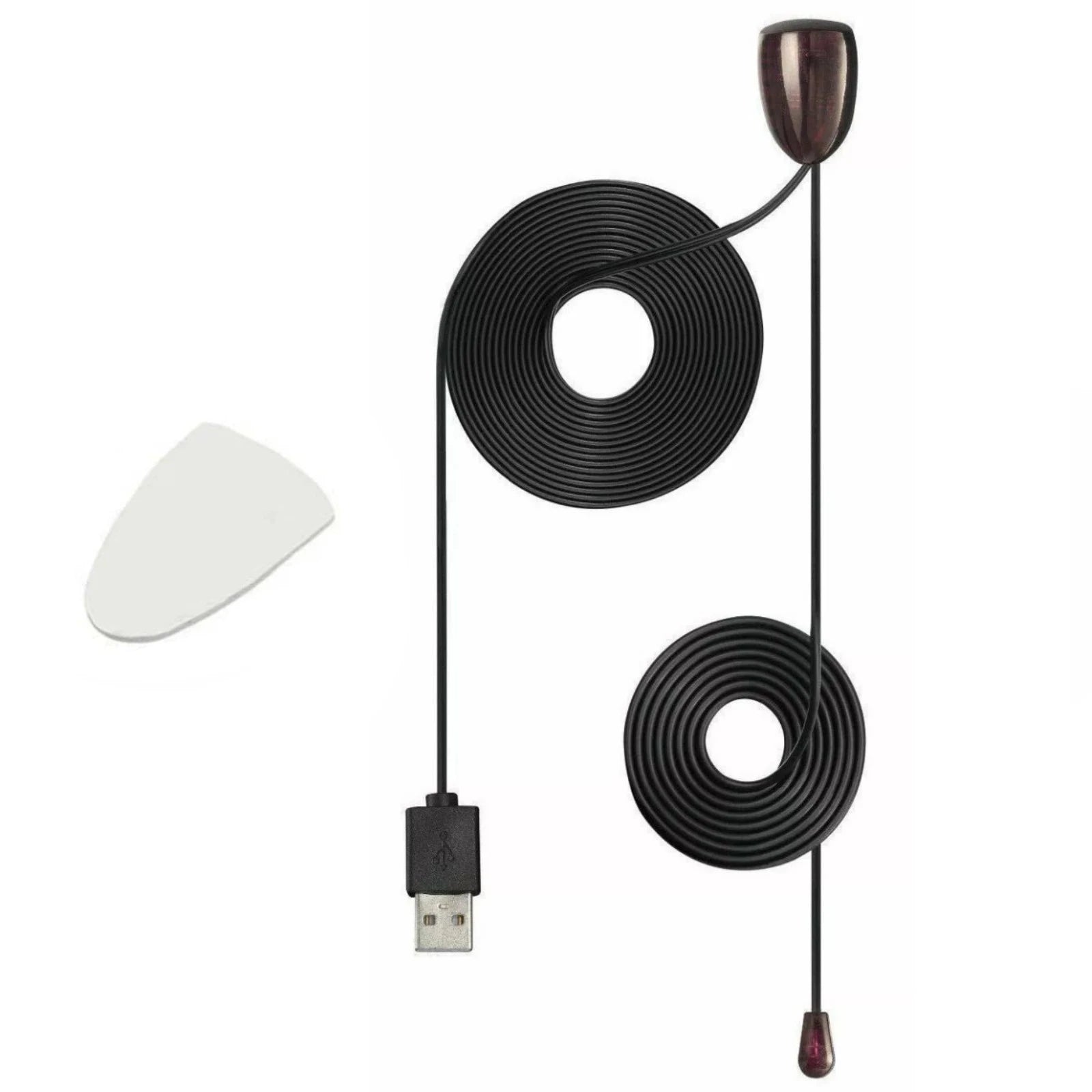 USB IR Repeater Extender Kit with Receiver & Emitter Infrared Remote Control Signal Booster for TV DVD Cable Box