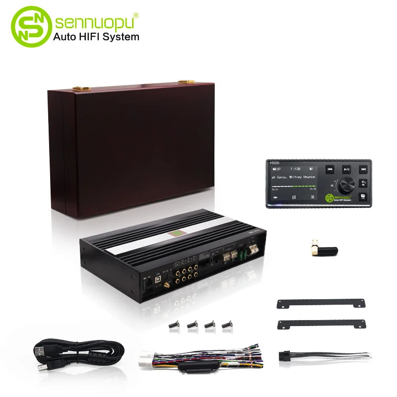Sennuopu X12 10 Channel Dsp Processor Bluetooth Car Audio Amplifier 1000w 12 V Auto  Stereo 8 Ch Automotive Amp for Car Sound