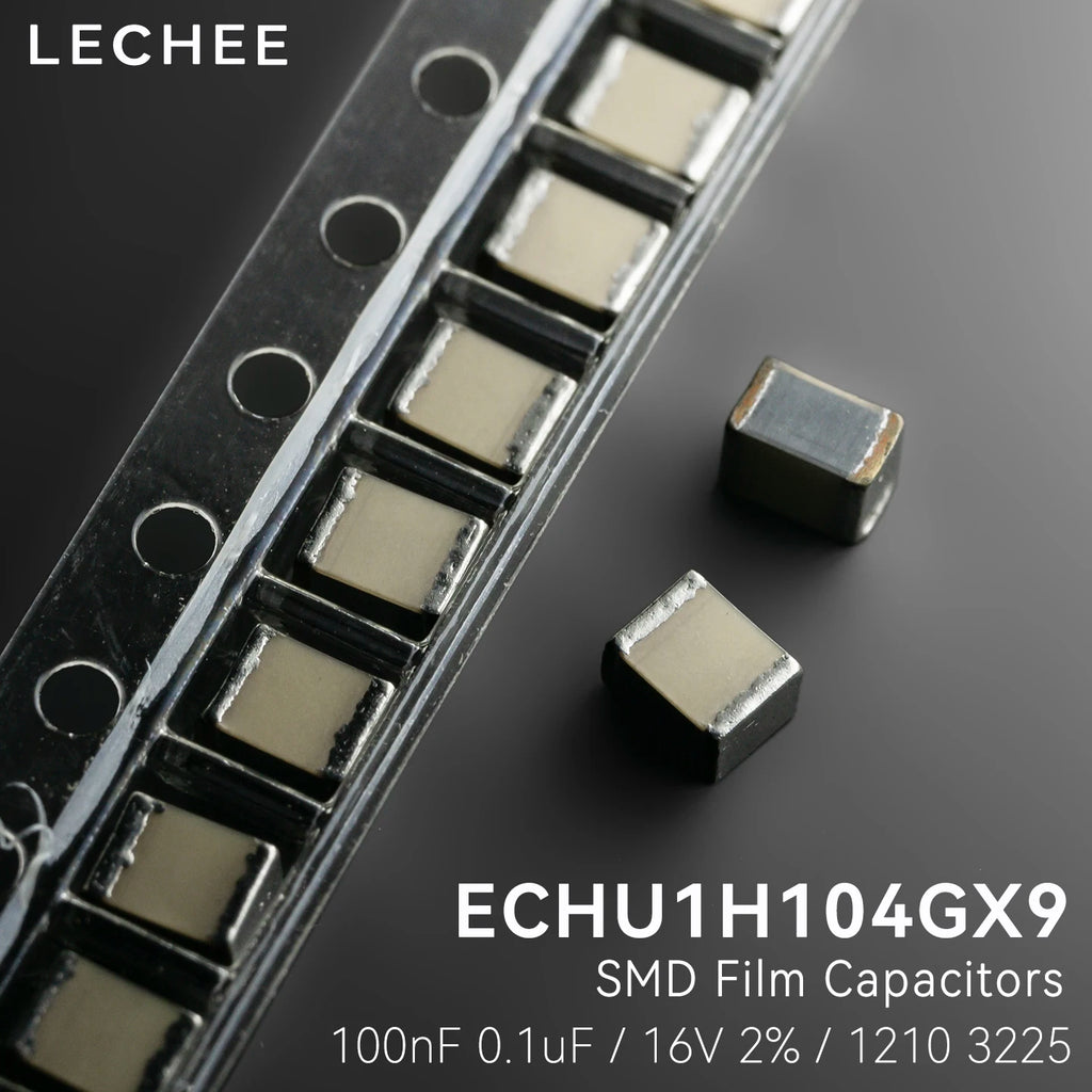 10pcs/lot ECHU1C104GX5 0.1uF 100nF 2% 16V 1210 3225 Metallized PPS SMD Film Capacitors New and original