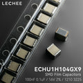 10pcs/lot ECHU1C104GX5 0.1uF 100nF 2% 16V 1210 3225 Metallized PPS SMD Film Capacitors New and original