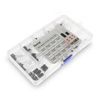720pcs/set 1UF-470UF Electrolytic Capacitor Kit + 10Ω~1MΩ 1/4W Metal Film Resistor Assortment Set for DIY Electronic Repair