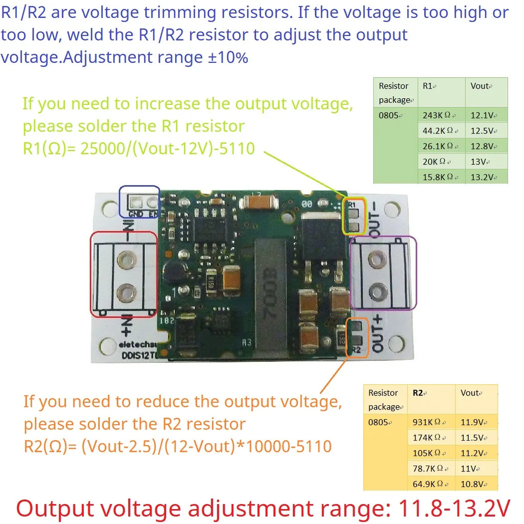 High Voltage Isolated DC 24V 36V 48V 60V 72V TO 12V DC-DC Buck Converter Voltage Stabilizing Module Power Isolation Protection