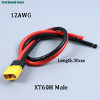 XT60 Male Female Conversion Plug Connection Cable With 12AWG Silicone Extension Lead Wire for RC Lipo Battery FPV Drone