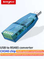 Industrial USB To RS485 Converter Upgrade Protection RS232 Converter Compatibility V2.0 Standard RS-485 A Connector Board Module