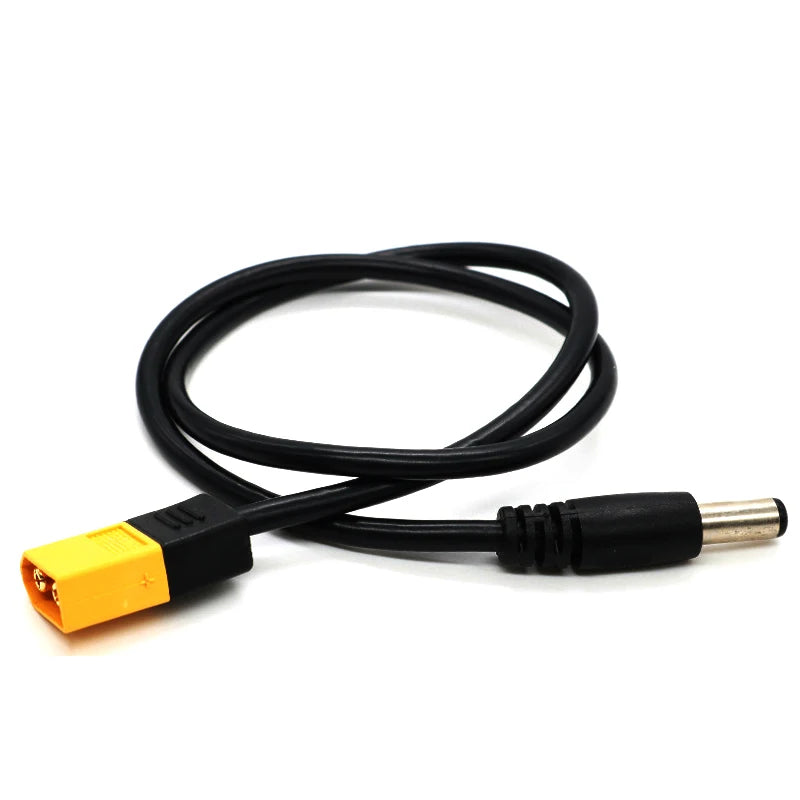 1PCS XT60 Male Connector To DC5525 5521 Power Cable 5.5x2.5mm/5.5*2.1mm Adaptor For TS100 Soldering Iron Conversion Cable