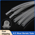 1M~100M Clear 4:1 Heat Shrink Tube with Glue Diameter 4 6 8 10.5 12 16 20 24 40 52mm Adhesive Sleeve Wrap Heat-shrinkable Sheath