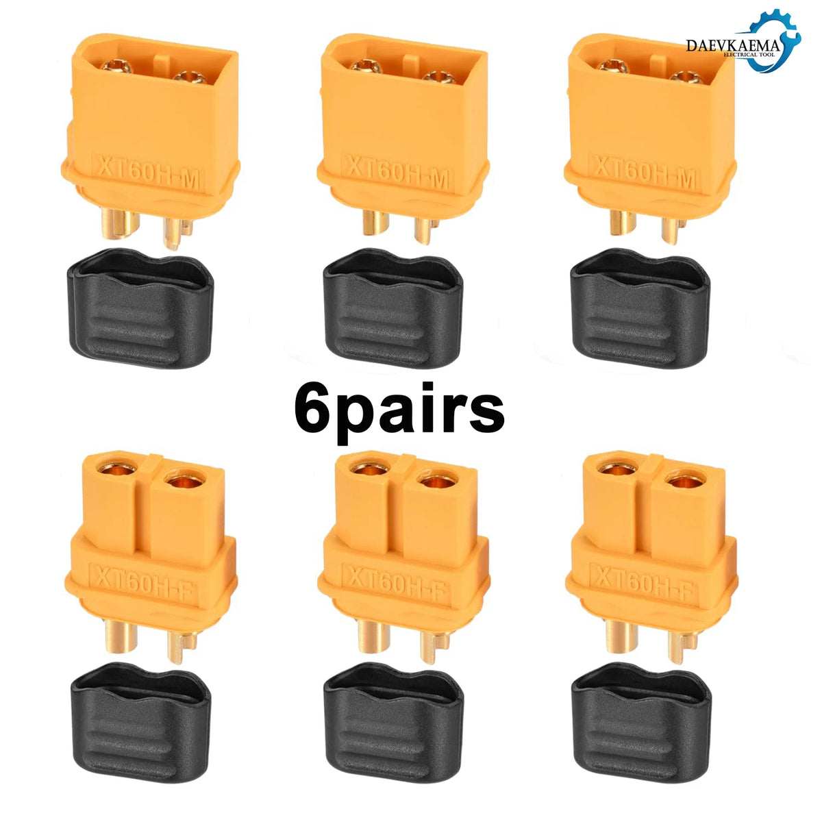 3-12Pairs XT60H (XT60 Upgrade) Connector XT60H Male Female Bullet Connectors Plugs with Sheath for Lithium Battery RC Planes Car