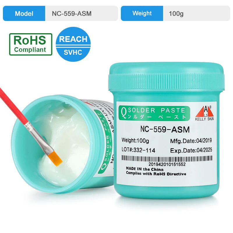 100% Original 100G Soldering Flux for Welding SMD Desoldering BGA Soldering Paste Flux, No-Clean Soldering Pcb Repair Welding