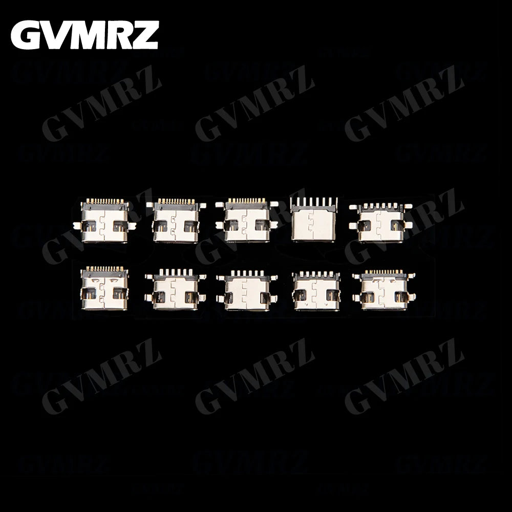 100Pcs Type C USB Charging Jack Welding Connectors USB-C Socket For Mobile Phone PCB DIY Repair Kits