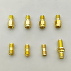 18Pcs Adapter SMA to SMA/ RP-SMA to SMA / RPSMA Male Plug & Female Jack Straight Right Angle RF Coaxial Connector Kit Gold-plate