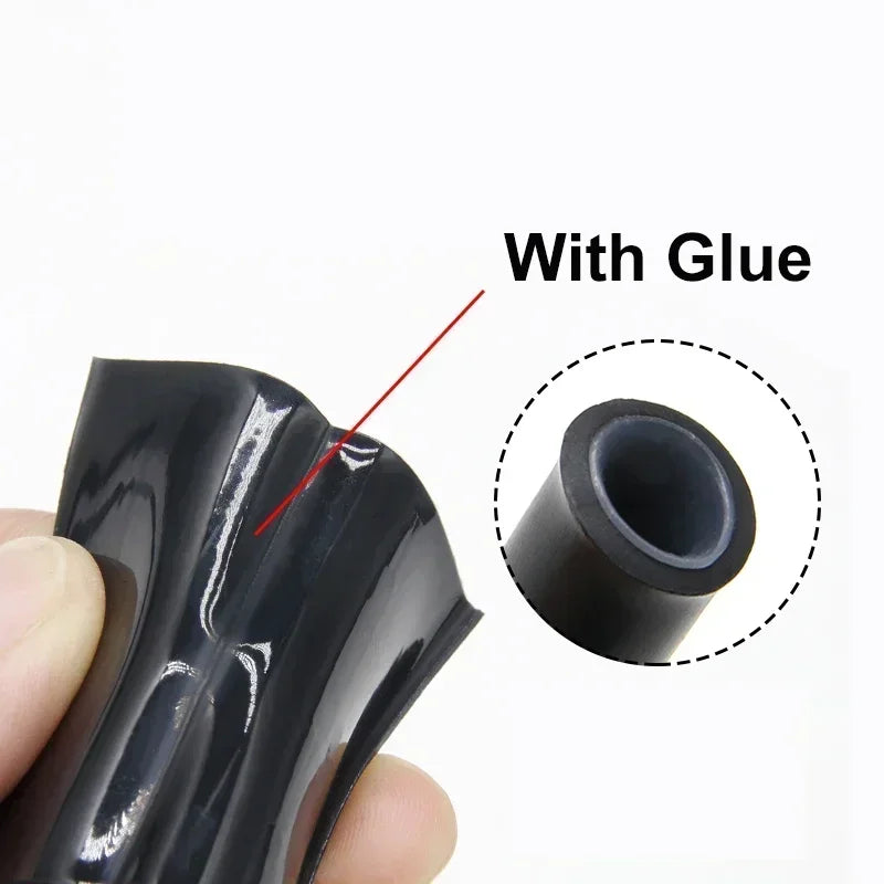 4:1 Double Wall Adhesive Heat Shrink Tubing Black Polyolefin Glue Lined Tube Waterproof Wire Cable Protective Sleeve Dia 4-52mm