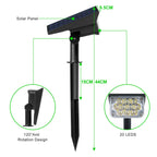 4pcs Solar Spotlight Outdoor Garden Wall Lamp for Tree Street Decor IP65 Waterproof LED Green Landscape Countyard Solar Light