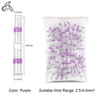 100/200PCS Heat Shrink Connectors Sleeve Tube Terminals Electrical Butt Splice Wire Connector Splice Solder Insulated Cable