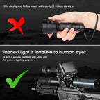 UniqueFire 1505 IR 850NM 940NM Mini LED Flashlight Upgraded Version Rechargeable Lamp Torch,Scope Mount,Charger,Remote Pressure