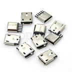 20PCS 5 Pin 10 Pin SMT Socket Connector Micro USB Type B Female Placement 12 Models SMD DIP Socket Connector