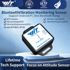 WitMotion WTVB01-BT50 Bluetooth 50m Multi-connected Vibration Sensor, 3-axis Vibration Displacement + Speed + Amplitude+Angle