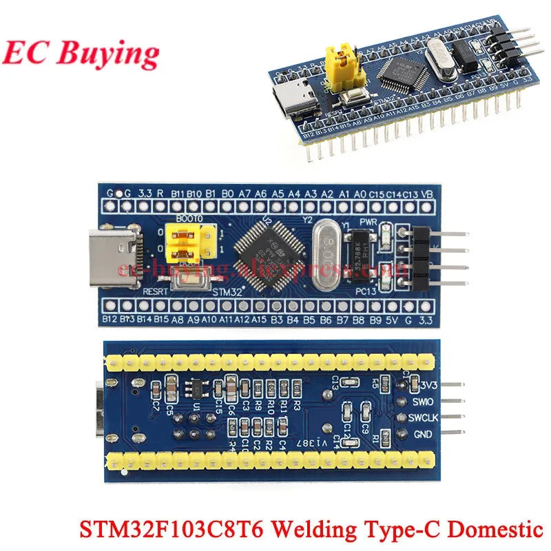 1-2Pcs STM32F103C6T6 STM32F103C8T6 CH32F103C8T6 APM32F103C8T6 CH32 ARM STM32 Minimum System Development Board Module For Arduino